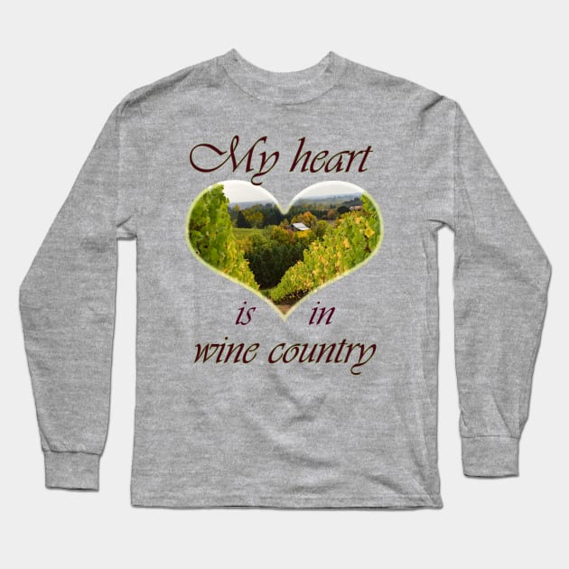 Vineyard on the Hill Long Sleeve T-Shirt by MelissaJBarrett